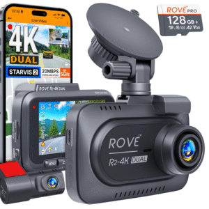 ROVE R2-4K Dual Dash Cam – Front & Rear